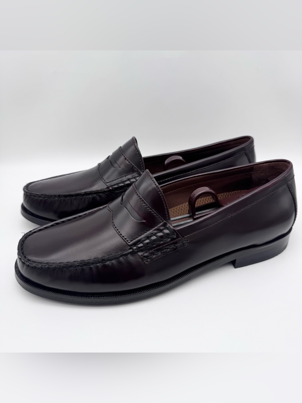 Johnston & Murphy Pannell Penny Loafer Burgundy Leather Men's Size 9 M New NWOB